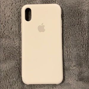 Apple iPhone X  and Xs white silicone case
